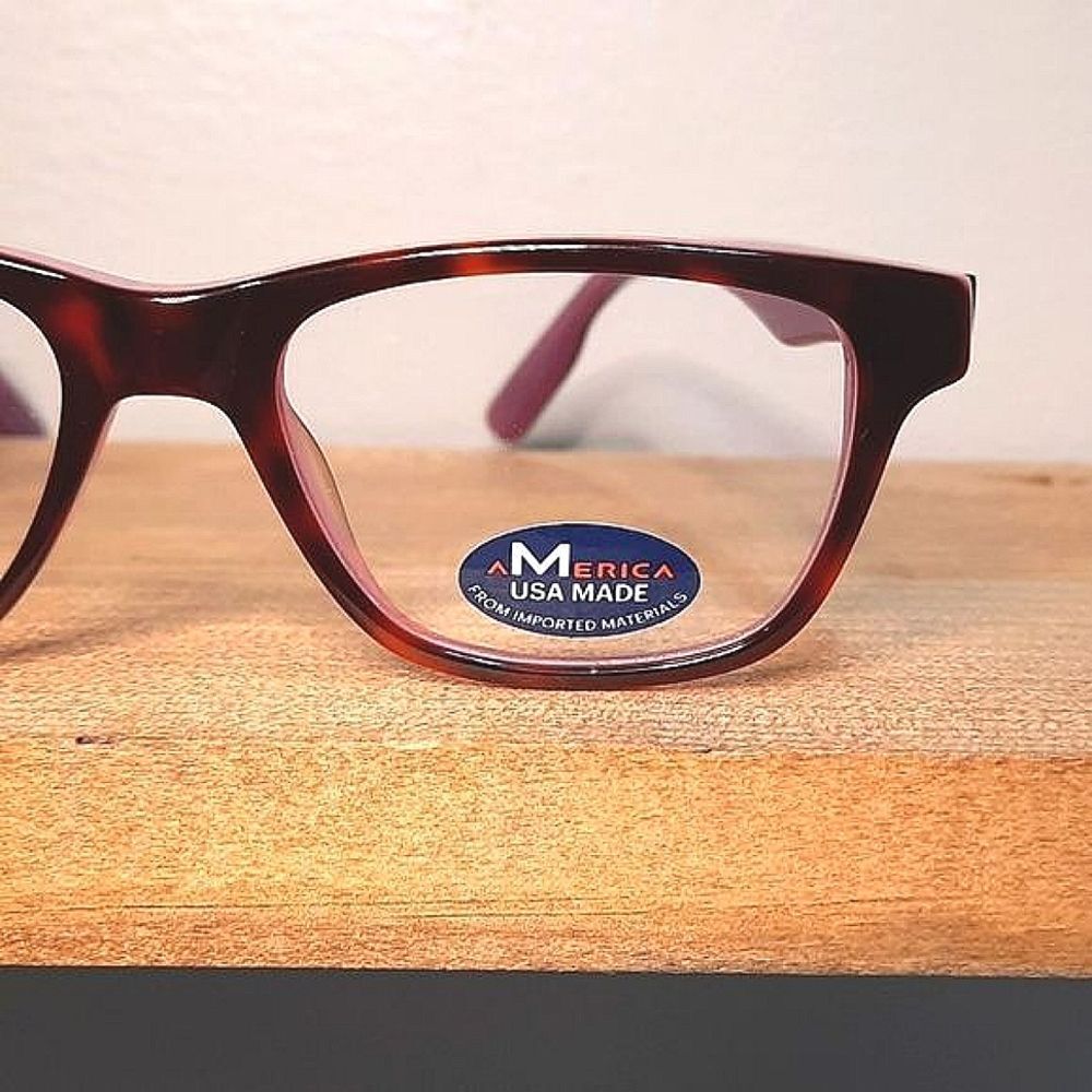 Made in USA Eyeglass Frame, Rx'able, petite or youth glasses, 46-16-135 NEW